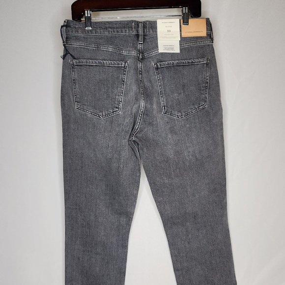 Citizens of Humanity High Rise Slim Olivia Jeans in Silver Mist - Picture 2 of 6